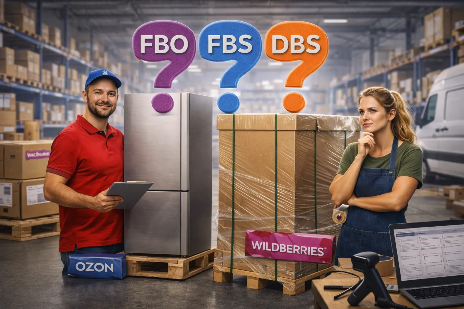 Крупногабаритные товары на маркетплейсах Wildberries и Ozon — схемы FBO, FBS, DBS