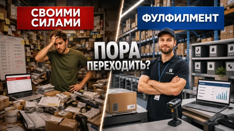 Сравнение обработки заказов интернет-магазина своими силами и через фулфилмент: хаос на складе против отлаженной логистики