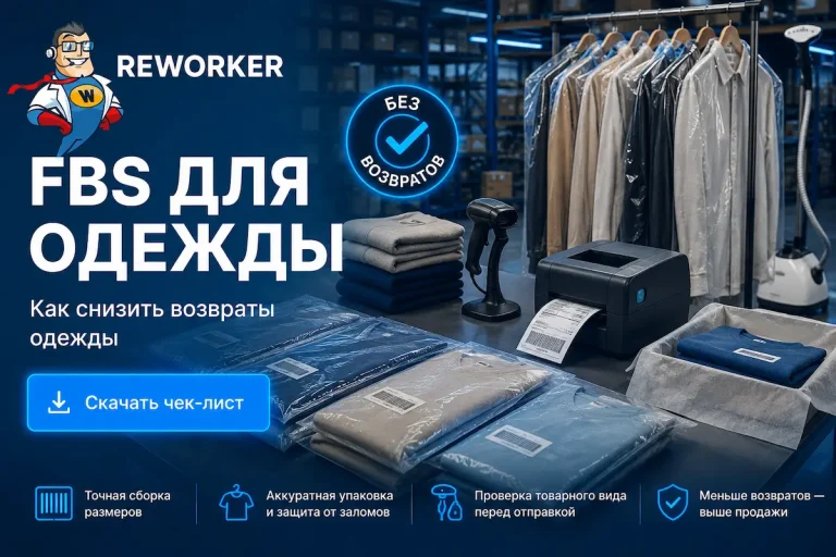 FBS для одежды — упаковка и сборка без возвратов, фулфилмент reWorker